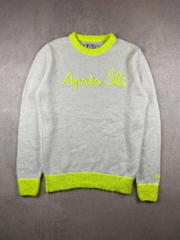 Pull en Alpaga MC2 Saint Barth Après-ski Collection - Alpaca Maglione jaune - S #56