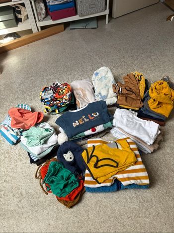 Lot vetements bebe garcob