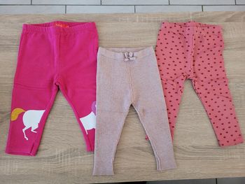 Lit de 3 leggings fille en 12 mois