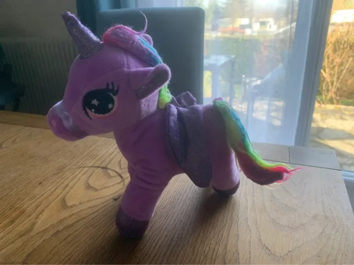 Peluche licorne violette - photo numéro 3