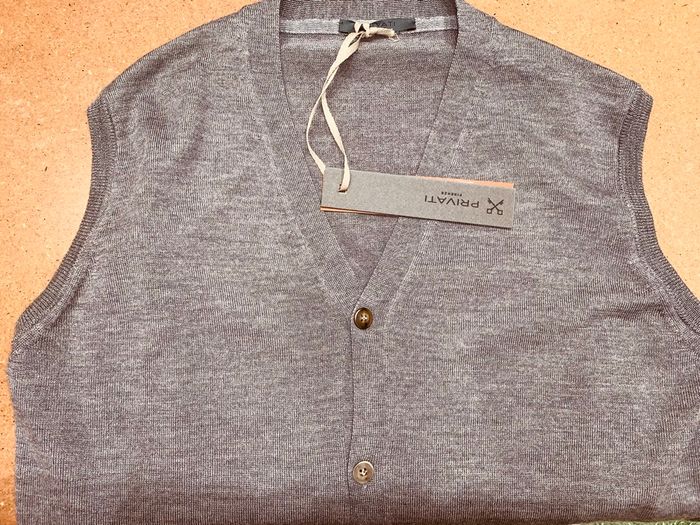 Cardigan sans manches laine mérinos Privati Firenze - photo numéro 3