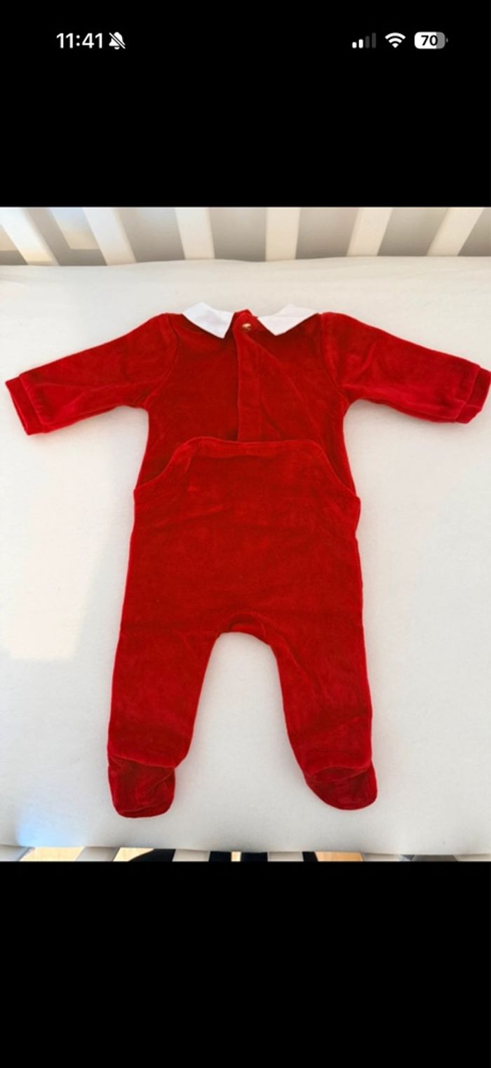 Pyjama en velours jacadi 1 mois - photo numéro 4