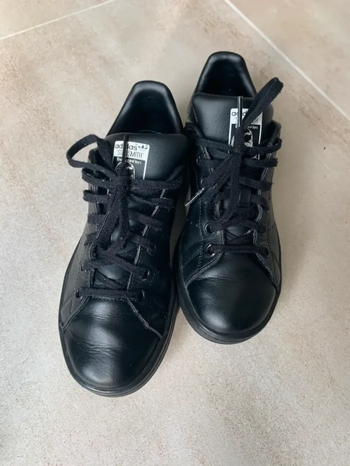 Basket Adidas Stan Smith Noire Taille 36 - photo numéro 4