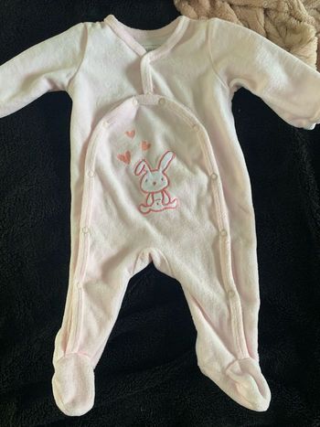 Pyjama bébé fille lapin rose