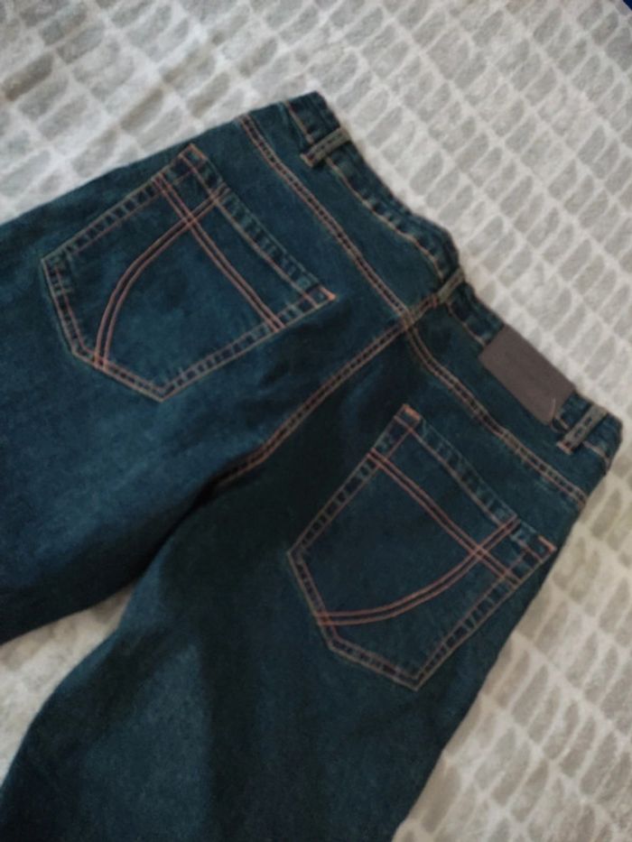 Jeans bleu brut droit influx taille 46 - photo numéro 4
