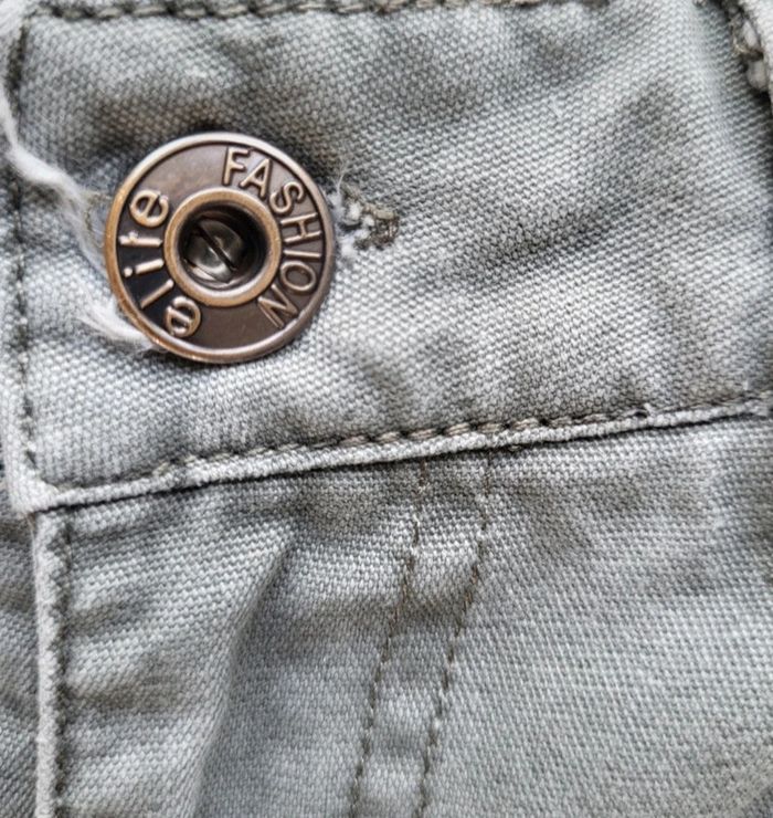 Pantacourt kaki avec détails Elite Taille 40 - photo numéro 5