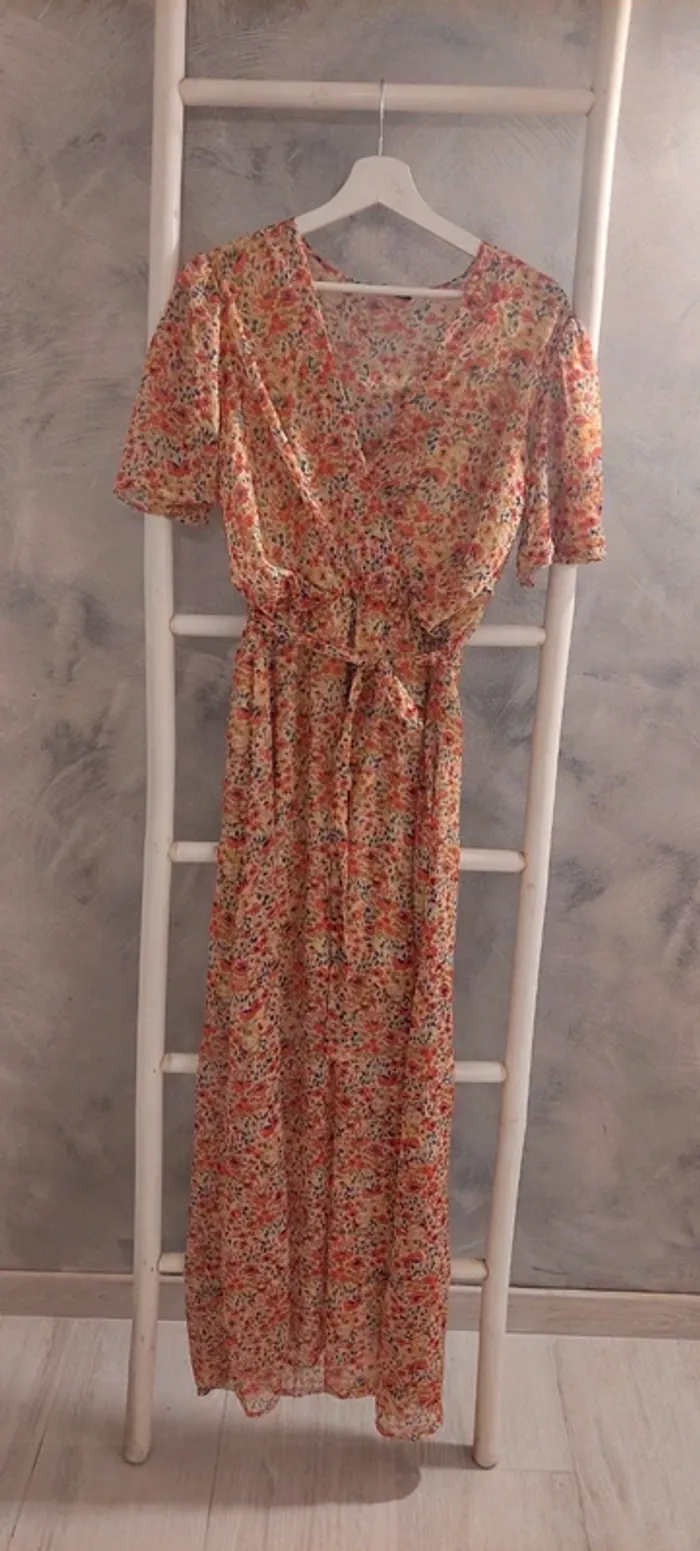 Robe longue fleurie Amazonie