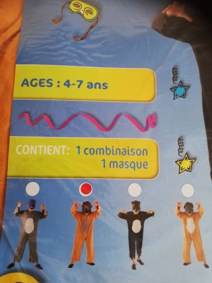 Déguisement le fauve 4-7ans - photo numéro 2