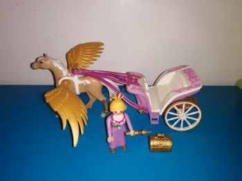 Thème* personnage & animaux / princesse - carrosse - cheval ailé