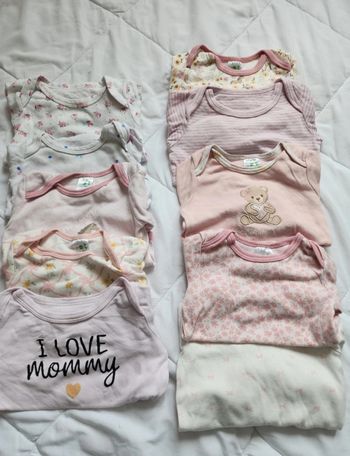 Lot de 10 bodies 3 mois