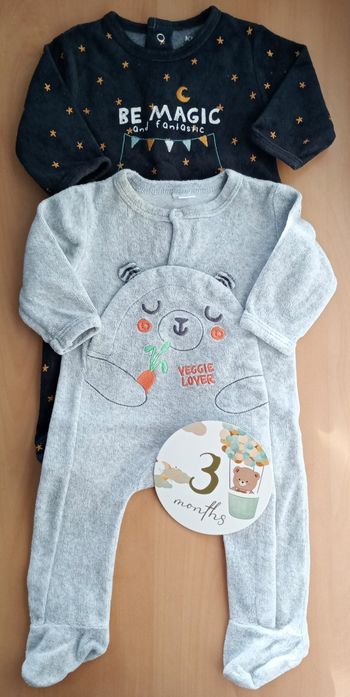 Pyjamas velours bébé 