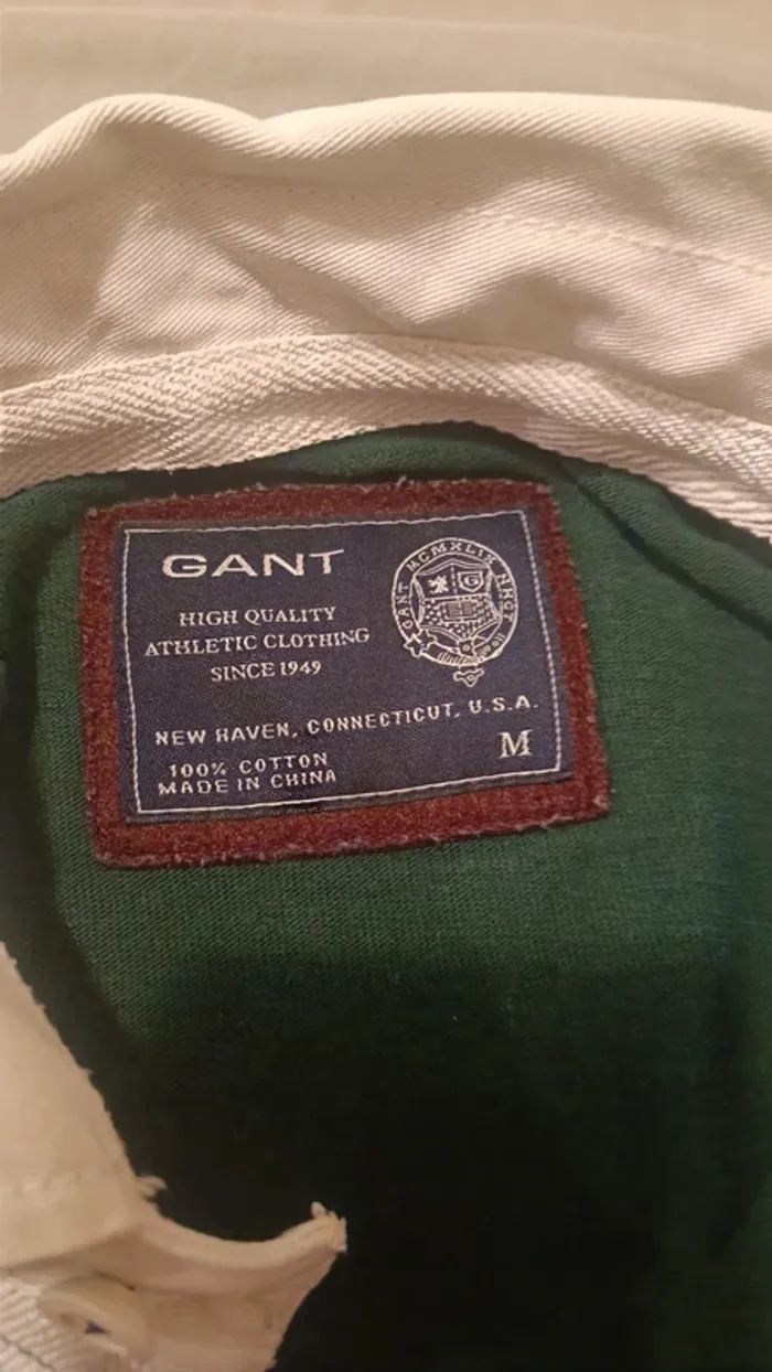 Polo GANT a righe verde-blu - photo numéro 2
