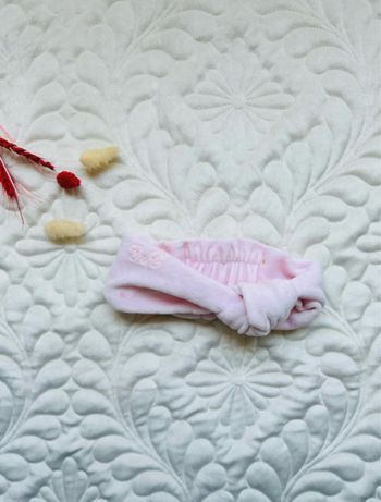 Bandeau élastique à noeud taille unique • tartine et chocolat • parfait état