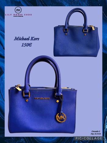💙 Sac à main Michael Kors bleu royal SOLDÉ -20% 💙