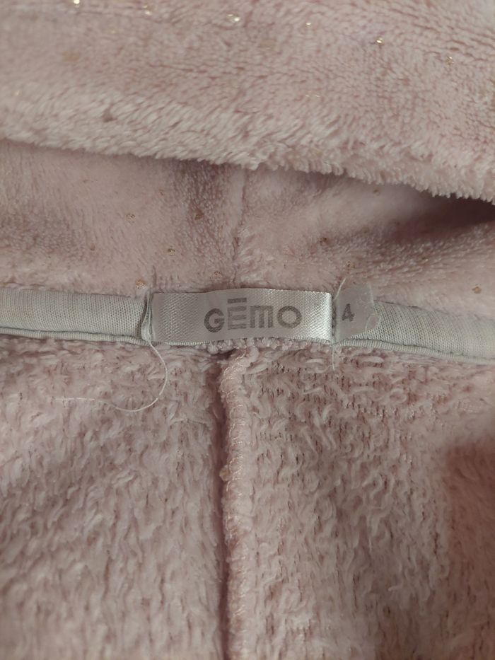 Pyjama 1 pièce capuche Licorne doux chaud hiver rose  Gémo 4 ans TBE 🦄 - photo numéro 3