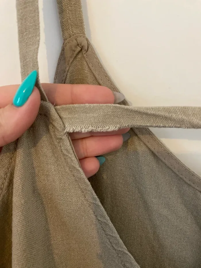 Robe en lin beige dos nu La Redoute - photo numéro 7