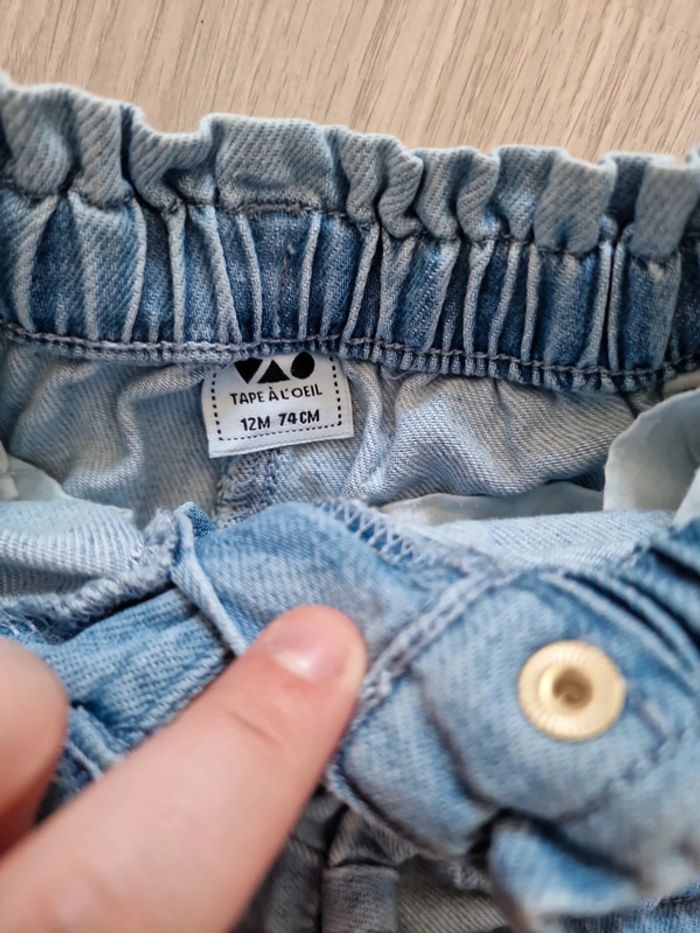 Short en jean TAO 12mois - photo numéro 2