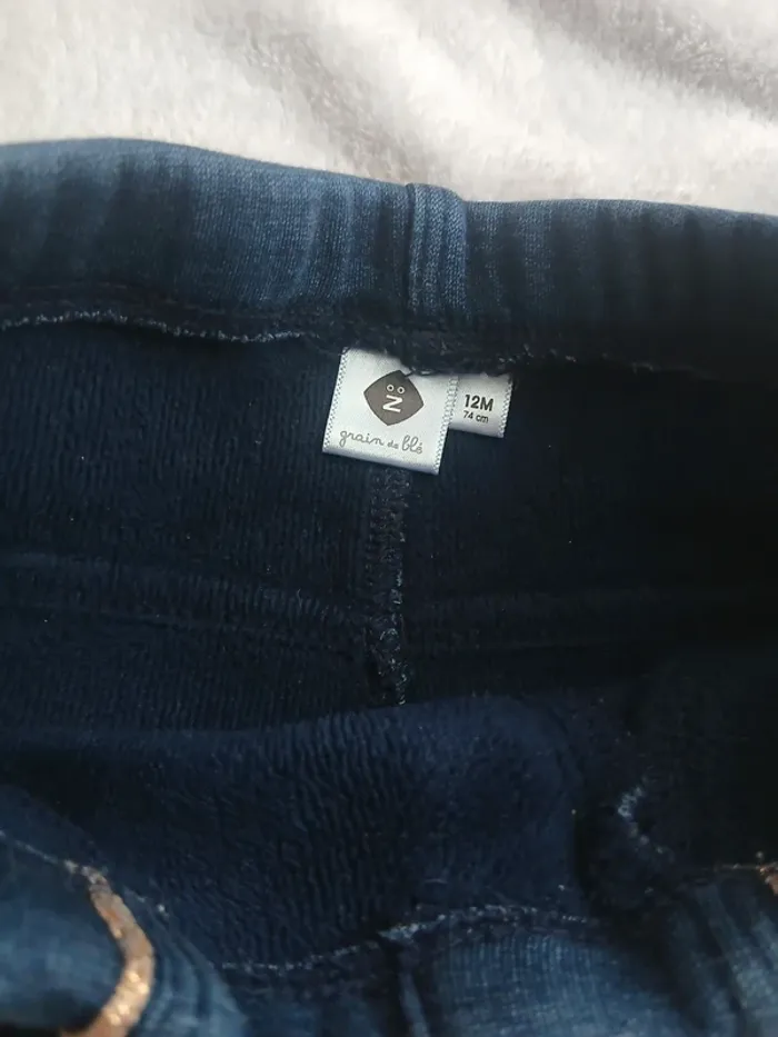 Lot de 2 leggings 12 mois - photo numéro 2
