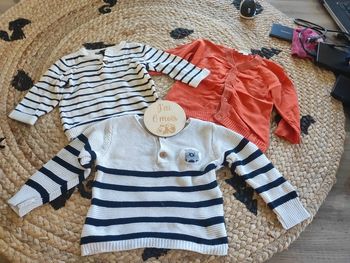 Lot 3 gilets 6 mois