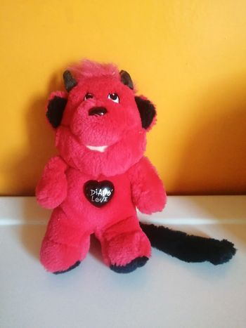 🌸Peluche rouge et noir Diable love 🌸