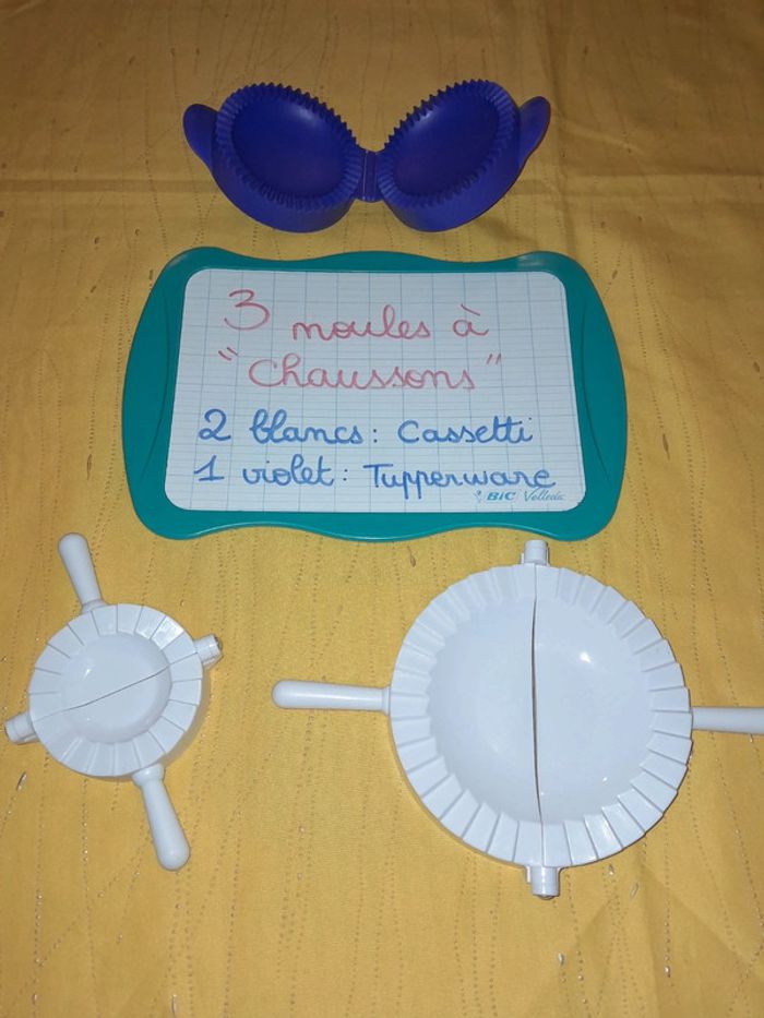 Lot de 3 moules à chaussons aux pommes 🍎 - photo numéro 2