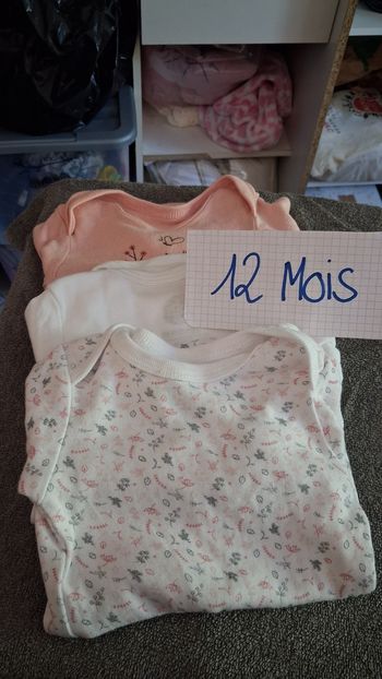 Lot bodys 12 mois