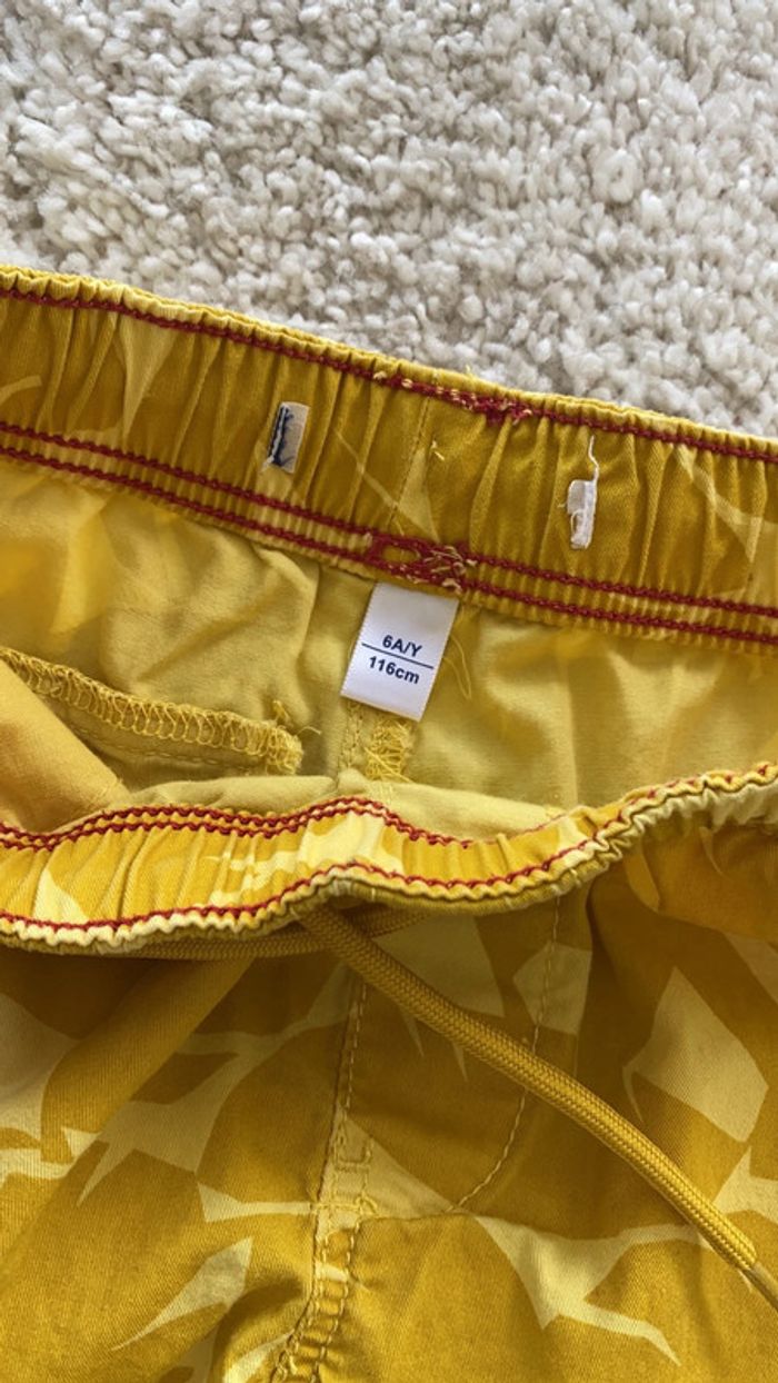 Bermuda garçon okaidi jaune - photo numéro 3