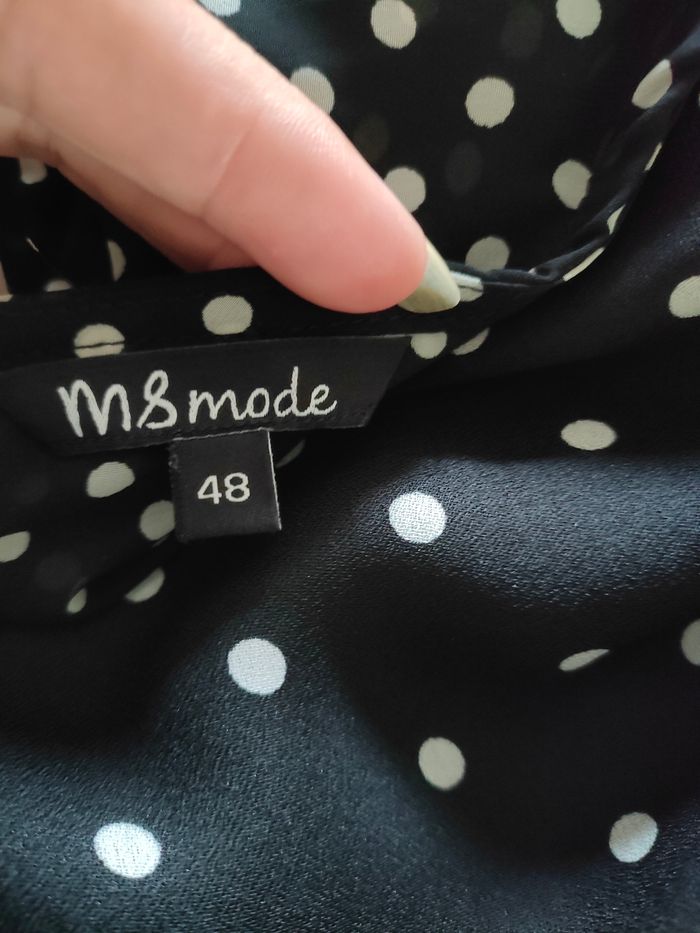 Blouse à pois manches 3/4 MsMode - photo numéro 5
