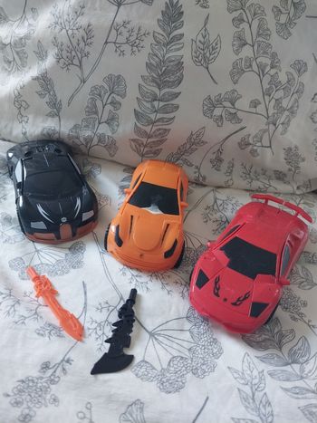 Lot 3 voitures transformers