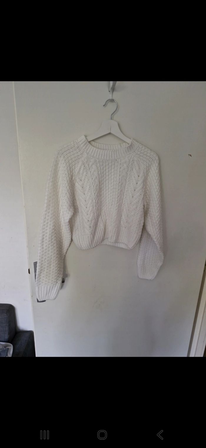 Pull blanc - photo numéro 2