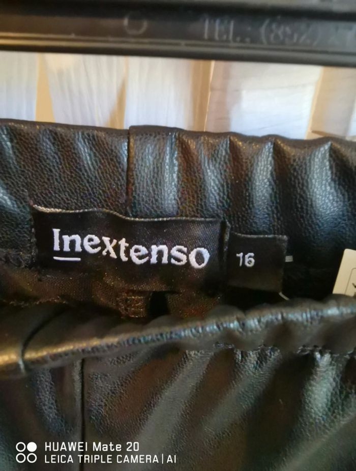 💕Jolie Legging bas evasé faux cuir fille 16ans inextenso 💕 - photo numéro 4