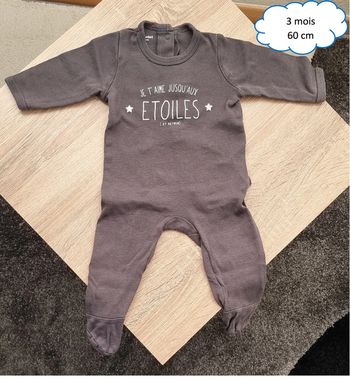 Pyjama fin 3 mois - 60 cm