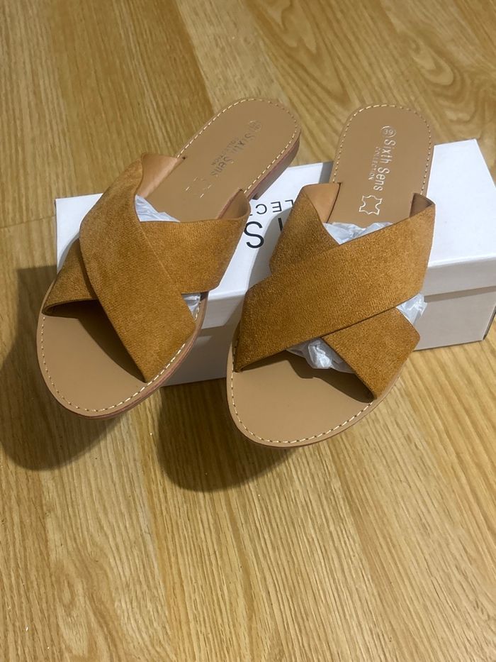 Sandales femme plate neuf avec boîte - taille 39 - photo numéro 2