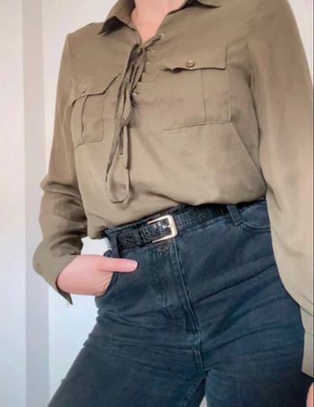 Blouse kaki Missguided