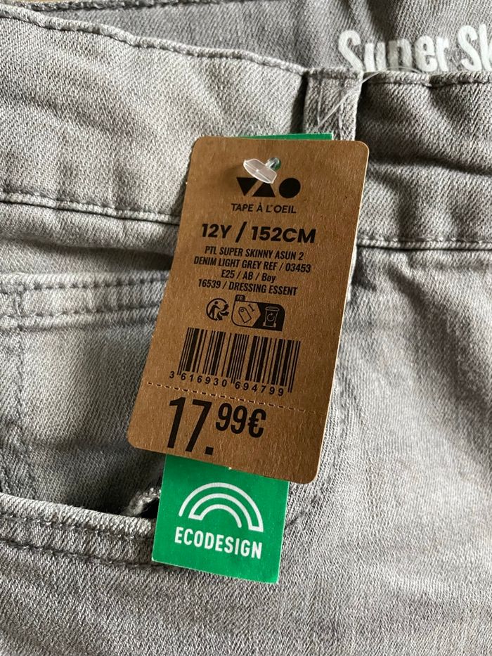 Pantalon garçon 12 ans neuf tape à l’œil - photo numéro 3