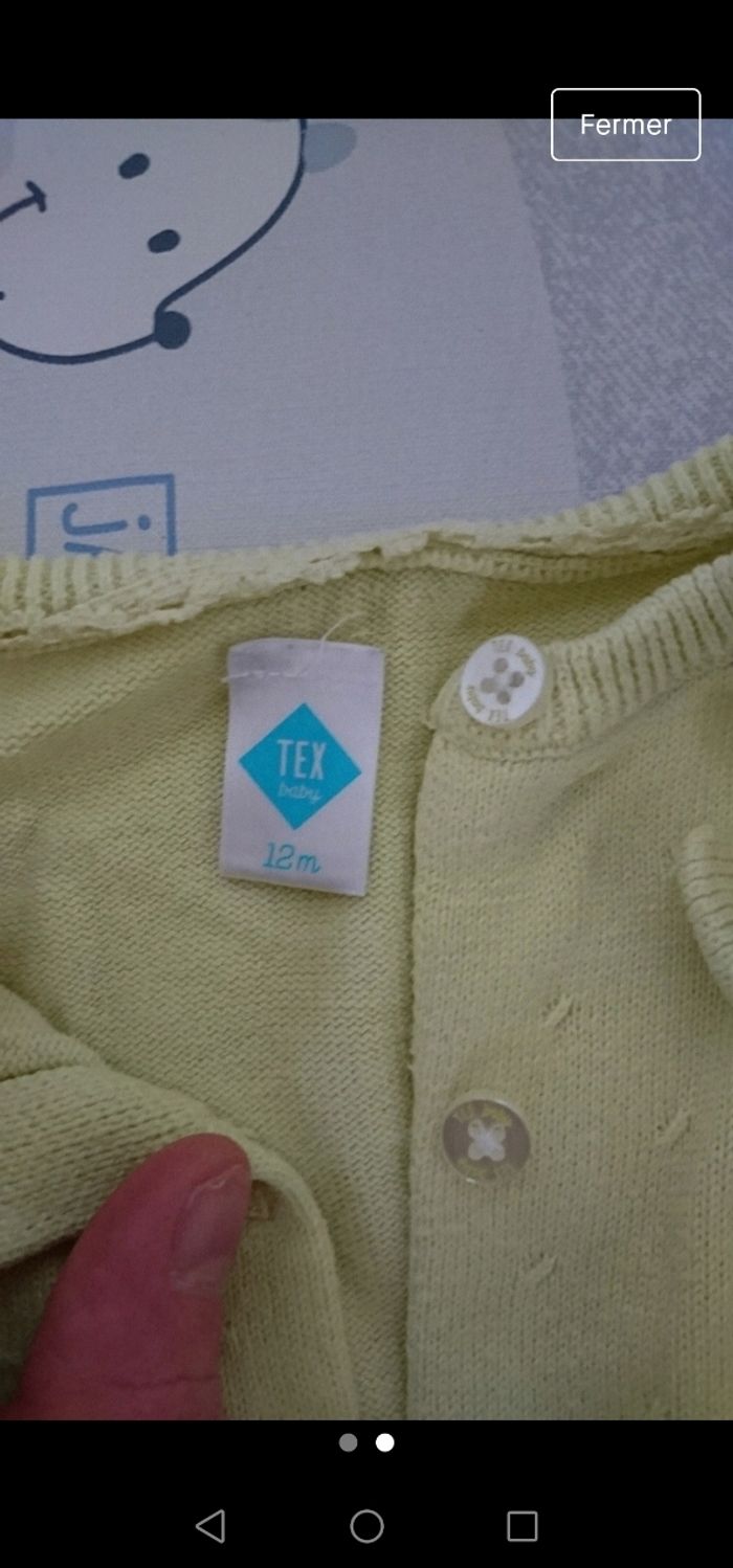 Gilet fille 12 mois - photo numéro 2