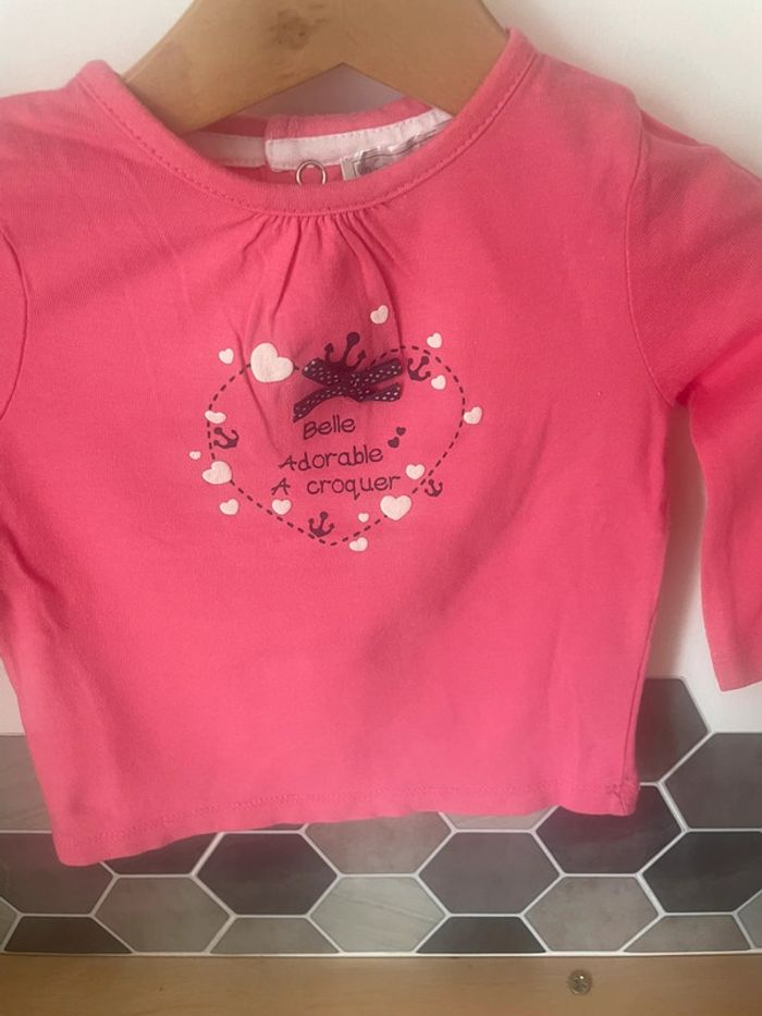 Lot de 3 t-shirt ML 6 mois (68 cm) - photo numéro 4