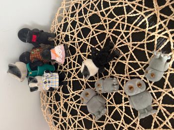 familles sylvaniennes ancien blaireau sous bois rare La famille Taupe Sylvanian Families Vintage Pai