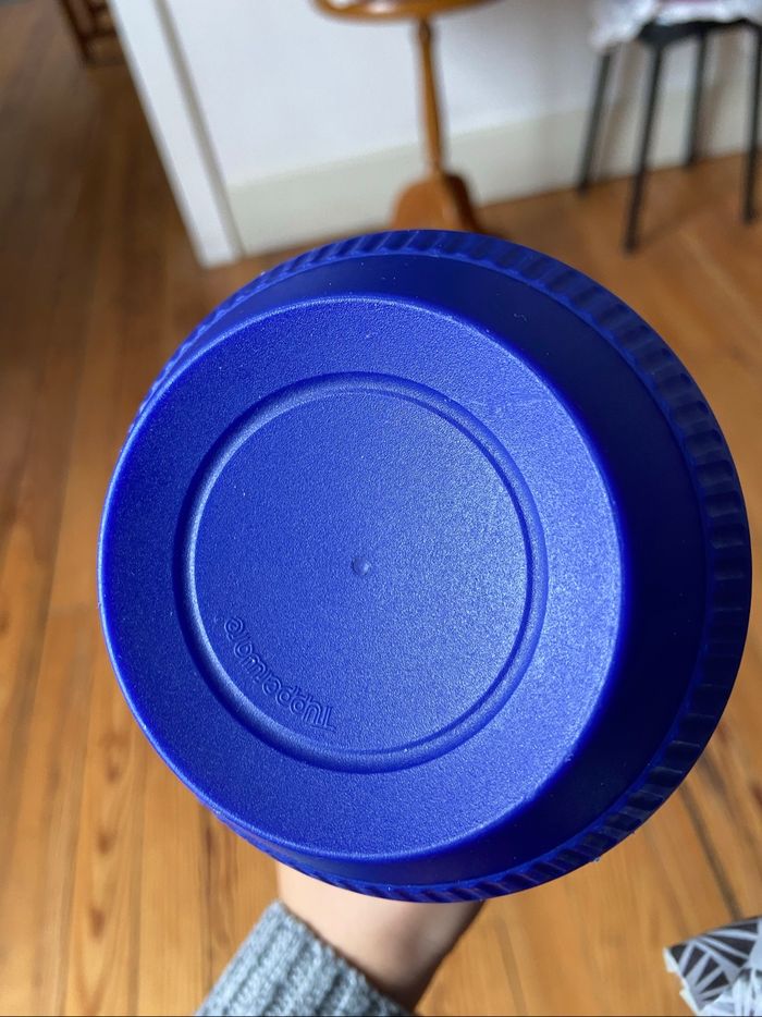 Boîte de conservation bleu - photo numéro 2