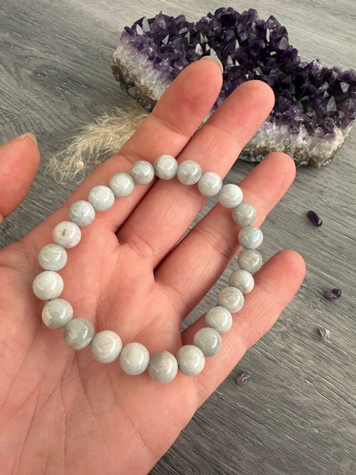 Bracelet en agate véritable - Pierre naturelle - photo numéro 4