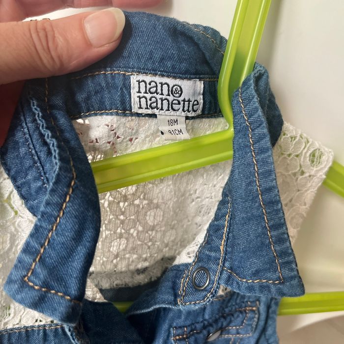 Combi short jean et dentelle 18 mois - photo numéro 5