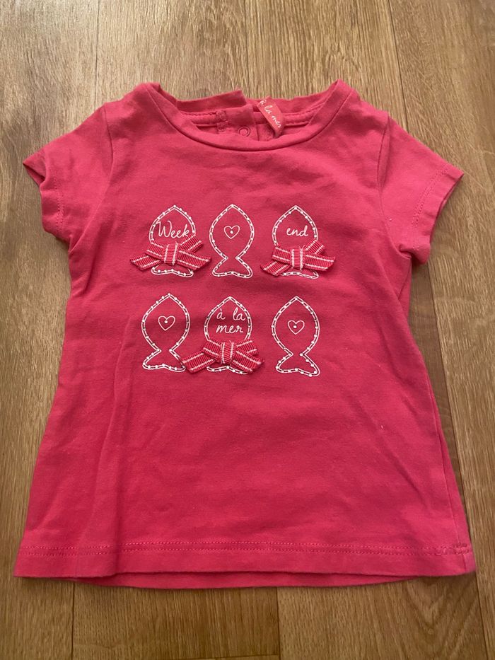 Lot de 4 t-shirt bébé fille 6M - photo numéro 6
