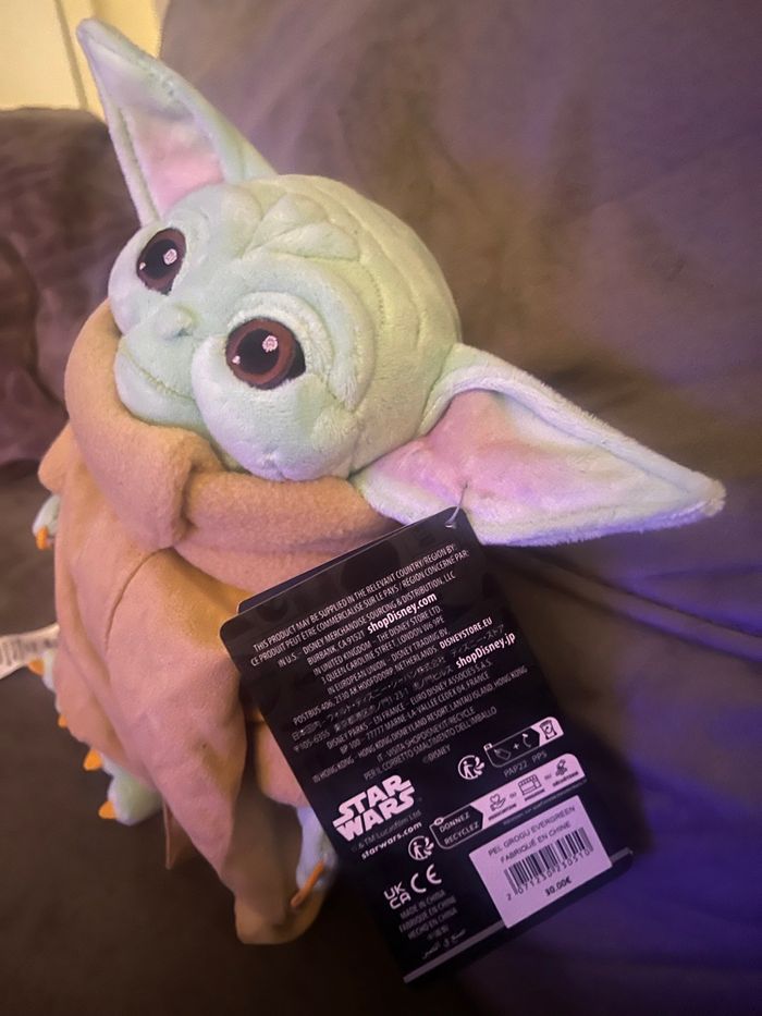 peluche star wars grogu maître yoda - photo numéro 3
