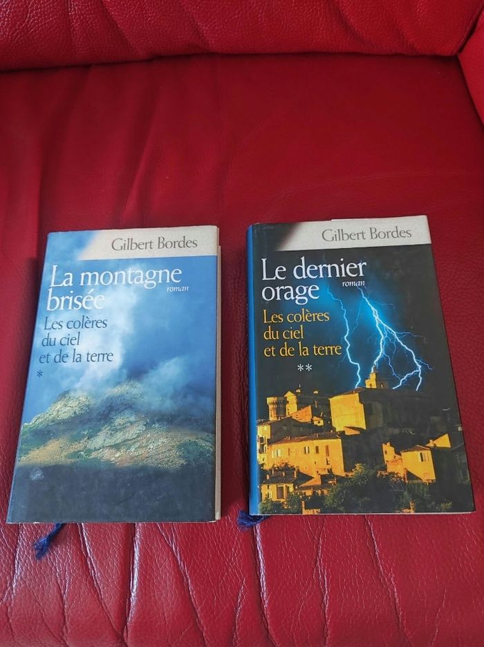 Lot de deux livres le dernier orage et  la montagne brisée
