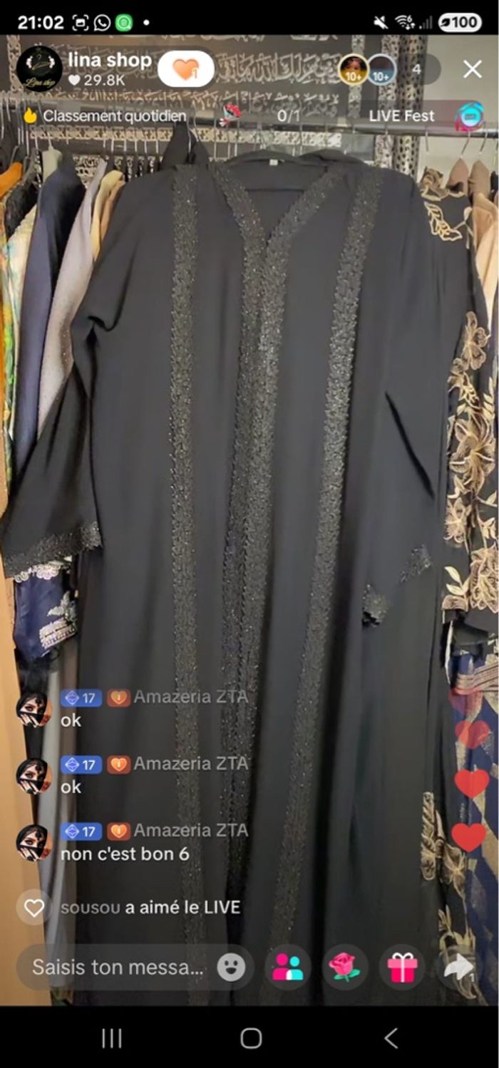 Abaya noir