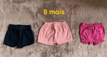 Shorts fille 6 mois