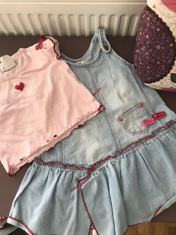 Robe tee shirt Eliane et lena 18 mois