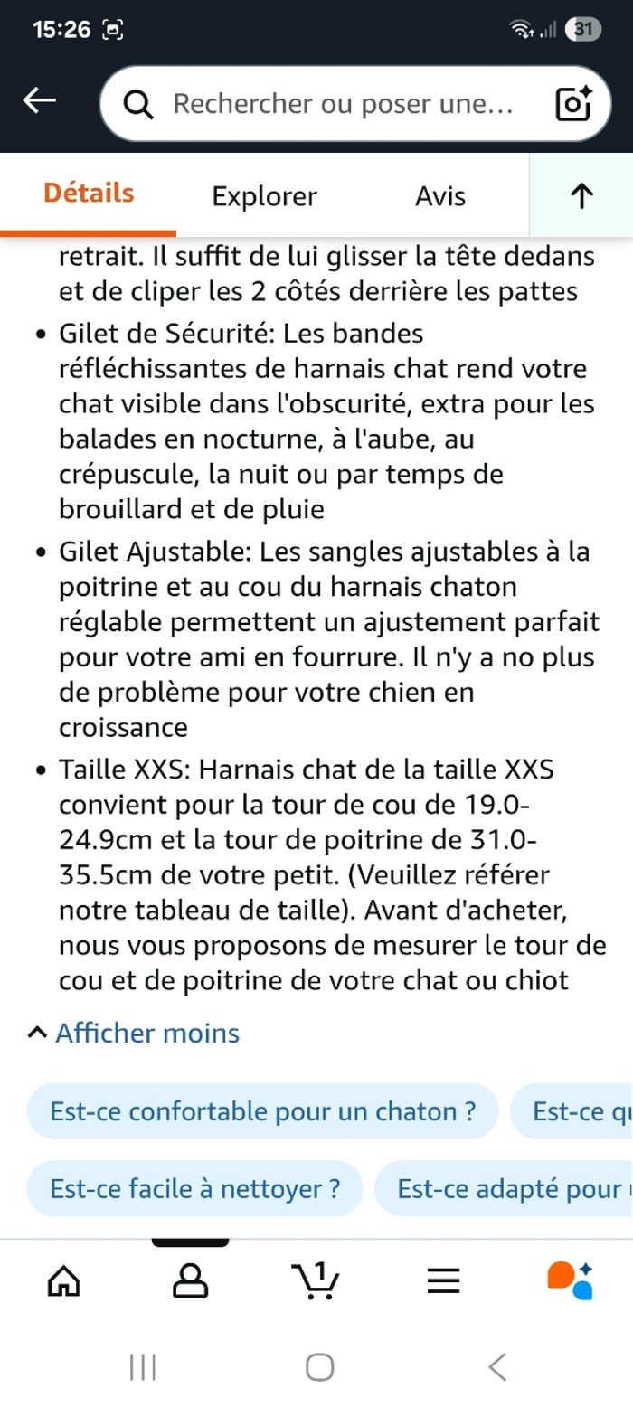 Harnais + laisse petit chat - photo numéro 3