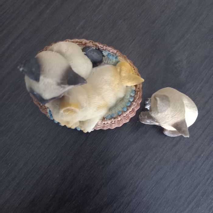 2 x statuettes chat - photo numéro 2