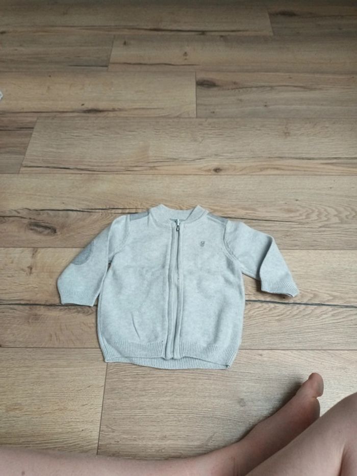 Gilet zippé 6 mois obaibi